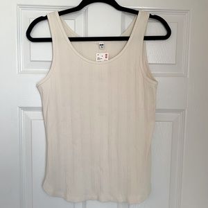 Uniqlo light cream tank top